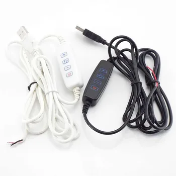 3 пинов DC 5V LED димер удължителен кабел USB порт захранваща линия Затъмняване тел светлина контрол Switch адаптер за LED лампа крушка c1