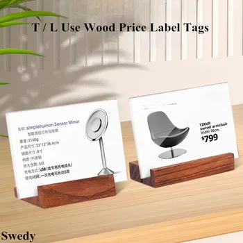 90x55mm / 100x70mm T / L Използвайте дървена основа Държач за меню Акрилна табела Стойка за дисплей Цена Етикет Етикети за хартиени карти