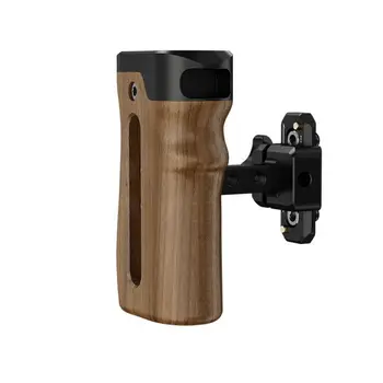  Универсална SLR камера слайд бързо разглобяема странична дръжка, подходяща за камера клетка дървена странична дръжка