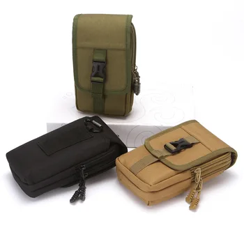 EDC Molle чанта чанта двоен слой открит водоустойчива военна талия Фани пакет мъже телефон къмпинг туризъм лов / бягане талия чанта