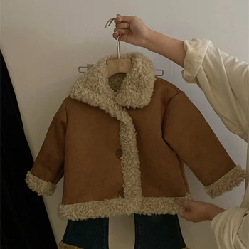 Дамско палто Зимно памучно преграда срещу вятъра 2023 Размита топла плюс кадифе сгъстява висококачествено детско облекло