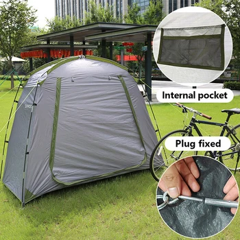 Преносим подслон за къмпинг палатка 200x150x80cm за велосипеди за съхранение на велосипеди палатка за домашна градина, военна армейска палатка с прозорец XA323Q