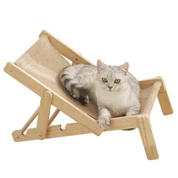 универсален котешки стол легло с подложка от сизал регулируем шлифовъчен нокът против надраскване плажен стол Аксесоари за котки за всички котки