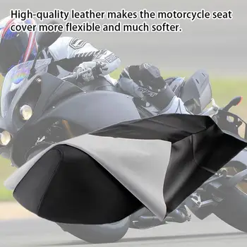 Мотоциклет седалка капак универсална кожа електрически превозно средство седалка възглавница покритие износоустойчив кожа седалка възглавница за мотоциклет
