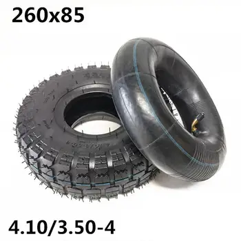 10.4 инчови гуми 4.10/3.50-4 вътрешни и външни гуми триколесен четириколесен скутер 260x85 удебелена вътрешна тръба 3.00-4