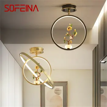 · SOFEINA месинг таван светлина съвременни луксозни златни лампа тела LED творчески за декорация на дома