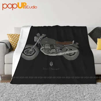 Moto Guzzi V7 мотоциклет одеяло луксозна спалня супер мека корица одеяло спални чаршафи