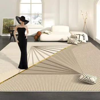 Имитация кашмир хол светлина луксозен етаж мат модерен минималистичен хол килим хол декорация площ килим