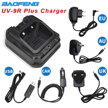 Baofeng UV-9R Plus EU/US/UK/AU/USB/Car Battery Plug Charger For Baofeng uv 9r plus UV9R Pro Walkie Talkie Waterproof Ham Radio
