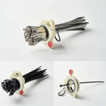 флуоресцентна кабелна връзка организатор трайни преносими преносими стабилни съхранение кабел вратовръзка притежателя пластмасови кабел вратовръзка инструмент за съхранение