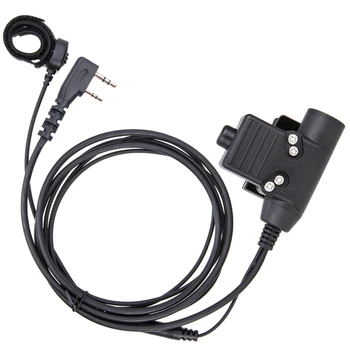 За Baofeng UV-5R/888S KD-C1 слушалки U94 пръст микрофон PTT