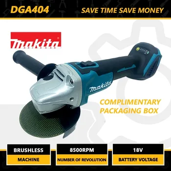 New Makita DGA404 18V 125mm Grinder машина Безчетков акумулаторен ъглошлайф машина за рязане за вътрешна декорация