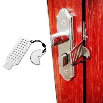 Portable Travel Self-Defense Door Lock Punch-free Hotel Apartment Security Anti-theft Hotel Accommodation Door Lock