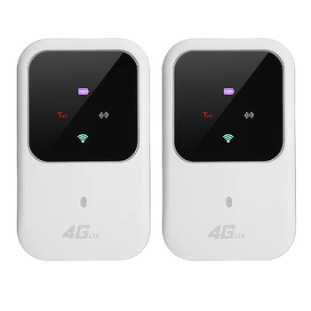 2X Портативен 4G LTE WIFI рутер 150Mbps Мобилна широколентова гореща точка SIM отключена Wifi модем 2.4G безжичен рутер