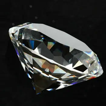 романтична хризма подаръци парти украшение настолни орнаменти суров скъпоценен камък фасетиран нарязани ясно стъкло кристал диамант