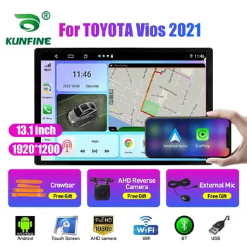 13.1 инчов автомобил радио за TOYOTA Vios YARiS 2021 кола DVD GPS навигация стерео Carplay 2 Din централна мултимедия Android Auto