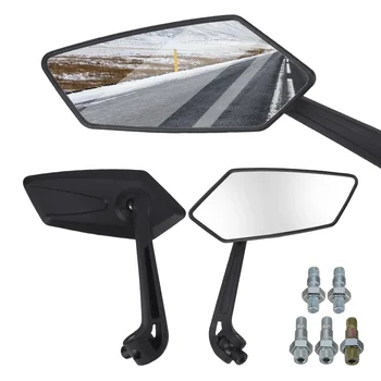 Странични огледала Аксесоари за мотоциклети За Cafe Racer Черен мотоциклет Огледала за обратно виждане Универсиален