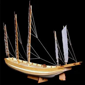 Ръчно изработена антична лодка Diy модел монтаж сграда комплект китайски пясъчна лодка дървен монтаж модел комплект