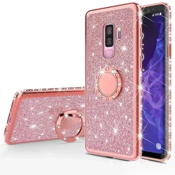 Bling Diamond Soft TPU калъф за Samsung Galaxy S10 S10e S8 S9 Plus S7 ръб A5 A7 2018 A6 A8 Забележка 8 9 Покритие силиконов заден капак