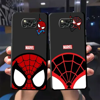 Marvel Cute Spider Man силиконови калъфи Калъф за телефон за Poco C55 C51 X3 NFC F1 X4 GT F5 M4 Pro M3 M5 C40 X4 Pro 5G X3 M3Pro