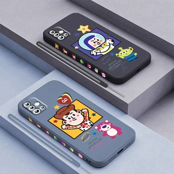Играта на играчките карикатура Disney за Samsung Galaxy A71 A51 A81 A91 A41 A31 A21S A11 A01 A50 A30 A20S Течно ляво въже Телефон случай Fundas