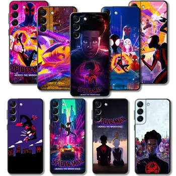 Marvel Spider-Man Across The Spider Verse Case за Samsung Galaxy S23 S22 S21 S20 FE Ultra S10 S9 S8 Plus Забележка 20Ultra 10Plus