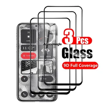 3pcs за нищо телефон 2 закалено стъкло екран протектор пълно покритие черен ръб 3d охрана за нищо 2 6.7