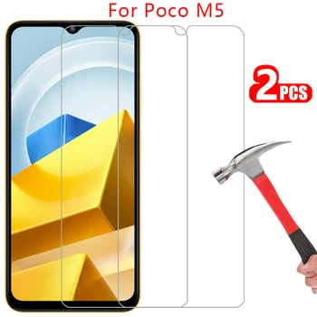 Закалено стъкло екран протектор за Xiaomi Poco M5 капак на калъфа POCOM5 m 5 5m N5 Coque Xiomi Xaomi Xaomi Xiaome Xiaome Ksiomi