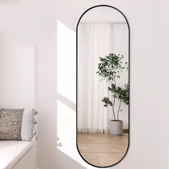 Nordic спалня стена огледало естетически овални цяло тяло стена огледало дизайн творчески голям арт espejo cuerpo ентеро Home аксесоари