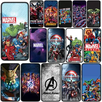 M-Marvels S-Spiders I-Irons Man A-Avengers мека корица за Xiaomi Poco X3 NFC X4 M2 M3 M4 Pro M5 F3 X2 C40 GT PocoX3 калъф за телефон