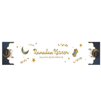 Ейд Мубарак Маса Златна звезда Лунен фенер Рамадан декорации за тематично парти празнична украса