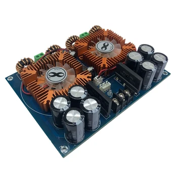 XH-M254 Висока мощност TDA8954TH двуядрен цифров усилвател с вентилатор 420Wx2 аудио усилвател модул лесно инсталиране