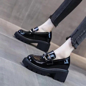 Нови жени височина увеличаване обувки реколта момичета висок ток парти помпи класически дама абитуриентски платформен офис женски ходене обувки