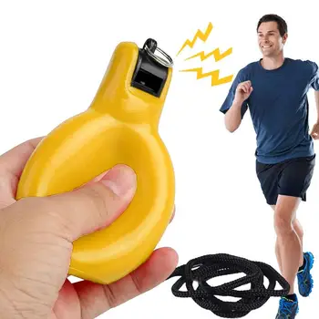 Squeeze свирка за учители Преносим съдия Силни спортни свирки Меки PVC Handheld Emergent Whistle за оцеляване игра
