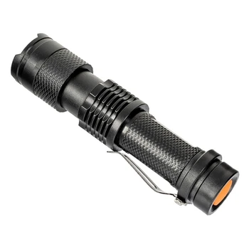 25UC LED фенерче водоустойчив факел Handheld Penlight Mini Zooms Фокусира джоб туризъм колоездене открит фенерче