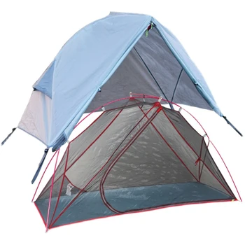 Къмпинг палатка Един човек водоустойчив ветроупорен семейна палатка за задния двор дейности на открито един човек спален
