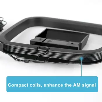 Mini AM радио контур антена радио сигнал приемна антена подходящ за Sony Sharp Hi-Fi аудио приемник система конектор