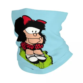 Mafalda тъжно мислене Бандана врата маншет UV защита шал за лице покритие мъже жени класически кино манга лента за глава тръба балаклава