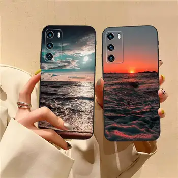 Sea Beach Калъф за телефон за Huawei P40Pro P30 P20 P10 Plus Lite Pro Y5 Y6 Y7 Y8 PSMART 2019 2020 Funda Shell Cover