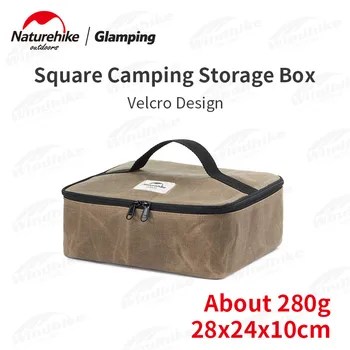 Naturehike Ултралека кутия за съхранение на къмпинг с висок капацитет на открито Пикник пътуване преносим инструмент Sundries прибори за хранене пикник чанта