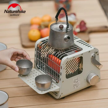 Naturehike преносим нагревател отоплителен радиатор камина бутан газова печка за вътрешна вода кафе чай готвене доставки 1100W