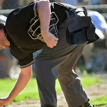Съдийска чанта Oxford Cloth Лесен за носене Здрав съдия Gear чанта износоустойчив голф бейзбол съхранение торбичка за оборудване