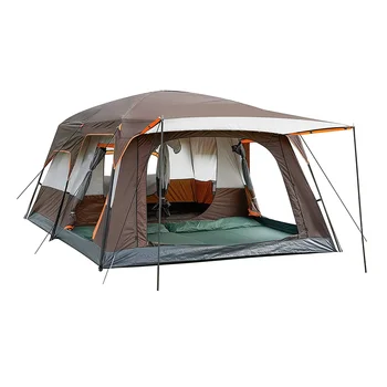 Голяма палатка Различни размери Семейни кабинкови палатки Водоустойчив двуслоен пикник Къмпинг Приятели