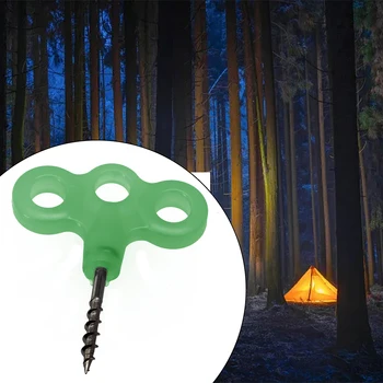 2 стилове къмпинг светеща палатка винт колче кука въже въже дърво декинг ключалкаTravel открито оборудване аксесоари