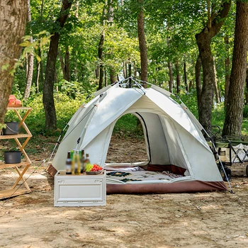 Открит 2-3 души Самоуправляващ се Travel Camping Десет автоматични изскачащи палатки Преносима дъждоустойчива палатка Плаж Туризъм Sunshine Shelter