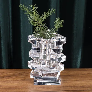 Модерна творческа светлина луксозна кристална ваза за маса Веранда вино кабинет TV кабинет декорация сватбен подарък за рожден ден