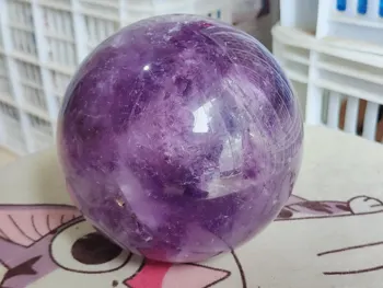Естествена флуоритна кристална кварцова енергийна топка, лечебни кристални занаяти, декорация на дома