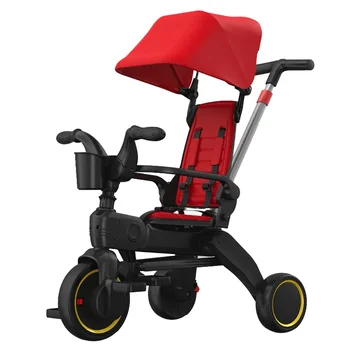 Детска многофункционална триколка Бебешка количка велосипед на едро Бебешко столче за кола