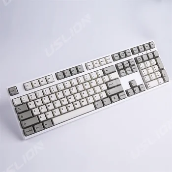 122 клавиши реколта сив механична клавиатура INS клавиши PBT XDA височина Keycap Английски PBT комични капачки на клавишите за Cherry MX превключвател
