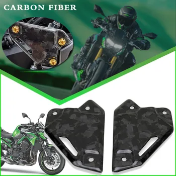 Carbon Fiber мотоциклет Foot Rests Backsets Foot Peg Heel Guard Protector За KAWASAKI Z900 Z 900 2017-2023 Z900SE